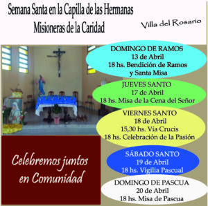 horarios semana santa 2025